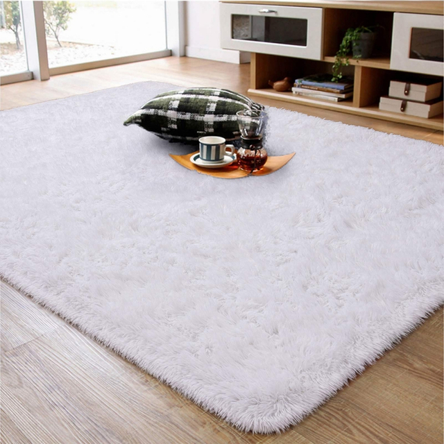 TMPS3018 Super Soft Rug Fluffy Rug for Bedroom Living Room 4'x6' Large Plush Furry Shag Rug