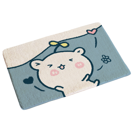 TMF7080 Plush Microfiber Bath Rug Chenille Floor Mat Untra Soft Washable Dry Fast Kitchen Mat Bedroom Mat