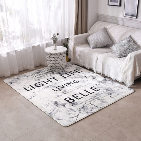 TMFL221215 Ultra Soft Printed Flannel Living Room Rug